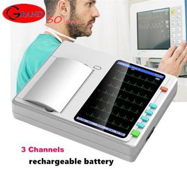 3 csatornás 12 vezetékes EKG LCD képernyő